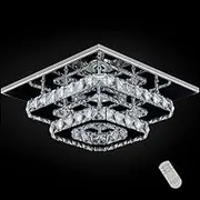 Modern 36W LED Crystal Ceiling Light lamp Fixtures Pendant Crystal Chandelier