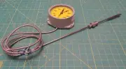 Ashcroft Dial Thermometer w/ 5-Foot Tube 400 to 1200 Deg F P/N 45-T8478K-51E