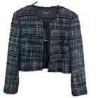 PAULE KA Paris Jacket/Blazer Cropped black Size US 10 -EU 44 NWT $1042