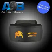 Rocker switch 6B03SO LANDING LIGHTS amber ON/OFF waterproof SPST marine