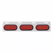 United Pacific 63712 Mud Flap Hanger Mud Flap Plate, Top, Stainless, With