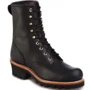 Chippewa Men's Baldor 8" Insulated Steel Toe EH Logger Boot Black - 73020, Black