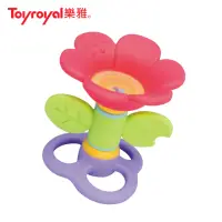 在飛比找momo購物網優惠-【Toyroyal 樂雅】牙膠花朵搖鈴