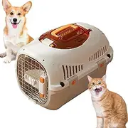 Pet Transport Box, Car Transport Carry Cage, Portable Stress-Carrier, Washable & Detachable Sturdy Cat Bag for Airplanes & Outdoor Easy Transport