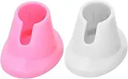 Nail Polish Bottle Holder Finger Nail Polish Holder 2PCS Soft Silicone Nail Polish Holder, Anti-Spill Nail Polish Stand, Tilted Nail Art Organizer Display Tools