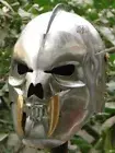 18GA SCA LARP Medieval Knight Halloween Visor Skull Armor Helmet Replica AJ651