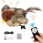 Bird Cat Toy Simulated Chirping Bird Interactive Toy USB Rechargeable Flapping