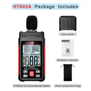 HT602 Sound Level Meter Digital Handheld DB Meter Sonometros Noise Audio Level M