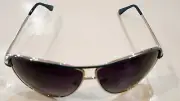 Fantas Eyes Men Aviator Sunglasses Black lenses Metallic Plastic Blue (#540)