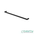 Fienza Empire Slim Single Towel Rail 800mm Matte Black