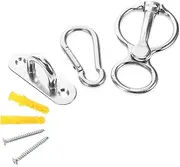 Kisangel Heavy Duty Horse Tie Ring Stainless Steel Horse Tack Bits for Equestrian