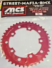 MCS CHAINRING BMX BIKE SPROCKET 42t RED USA GT Haro SE Racing Redline JMC DK new