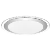Astrid 33cm 18W Led Oyster, Satin, Silver, Chrome