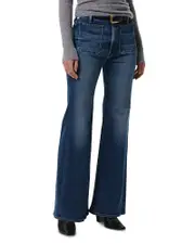 Citizens of Humanity Kimberly Patch Pocket High Rise Flare Leg Jeans in Abalone