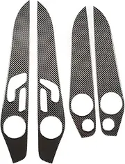 Car Inner Door Panel Cover, Carbon Fiber Driver Memory Key Panel & Speaker Decor, Compatible with Mercedes-Benz C-Class W205 GLC