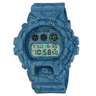 【CASIO 卡西歐】G-SHOCK 澀谷尋寶 街頭復古風電子錶 DW-6900SBY-2_50mm