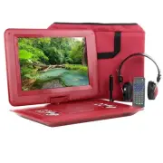 Trexonic 14.1 Inch Portable TV+DVD Player with Swivel TFT-LCD Screen and USB,SD,