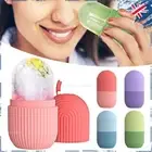Ice Facial Cube Massager Ice Roller to Depuff Sculpt Face Pink Shrink Pores