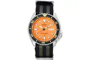 Seiko Orange Dial Automatic Diver's SKX011J1-var-NATO21 200M Men's Watch