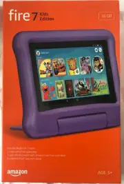 AMAZON FIRE HD 7 KIDS TABLET 16GB PURPLE "KID-PROOF" BRAND NEW SEALED FREE SHIP