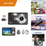 4K Vlogging Camera for Kids, 50MP Digital Camera with 16x Zoom, Autofocus, Face