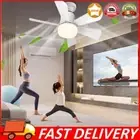 Modern Ceiling Fan with LED Light Remote Control Small Ceiling Fan for Bedroom
