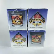 4 lot NEW Seagrams VO Whiskey Basketball Championship Logo Libbey Rocks Glasses