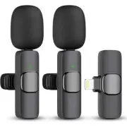 2Pack Plug-Play Wireless Lavalier Lapel Microphone Noise Reductio iPhone E37