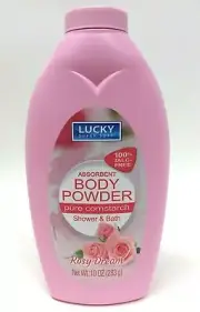 1X LUCKY New Body Powder Corn Starch Rosy Dream 10 Oz SEALED