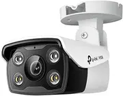 TP-Link VIGI 4MP Bullet Network Smart Outdoor Security Camera, Full-Colour, AI Detection, H.265+, IP67, PoE/ 12V DC, Two-Way Audio, Remote Control, Onboard Storage SD card slot (VIGI C340(4mm))