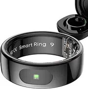 Smart Ring Notification Smart Ring Touch Fitness Ring Android iOS Sleep Tracker Pedometer Heart Rate Monitor SpO2 Fitness Tracker Smart Rings for Men Women Gesture Control Fitness Ring