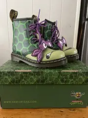 Doc Dr. Martens Teenage Mutant Ninja Turtle TMNT Donatello Child 8 Kids Donnie