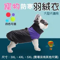 在飛比找Yahoo!奇摩拍賣優惠-趴兔@大型犬 寵物防寒羽絨衣 多種尺寸 寵物秋冬衣服 毛小孩