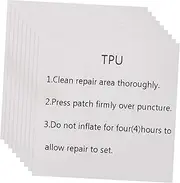 FONDOTIN 10 Sheets TPU Repair Patch Adhesive Sticker for Inflatable Products Durable Tent Repair Tape for Jackets Backpacks and Water