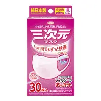 在飛比找DOKODEMO日本網路購物商城優惠-[DOKODEMO] 3D面具小S尺寸的嬰兒粉紅色30件