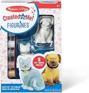 Melissa & Doug Decorate-Your-Own Pet Figurines Craft Kit - Paint a Cat and Dog