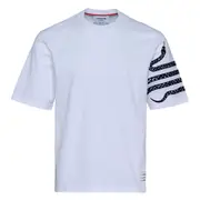 [Thom Browne] Lunar New Year Tee With Navy 4 Bar Snakes Men