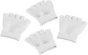 Healeved Moisturizing Gel Toe Socks Foot Spa Set Half Sole Socks Toe Separators for Women