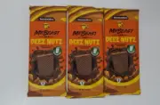 Mr BEAST Feastables 3 bars Deez Nuts Peanut Butter Bar 2.1 oz