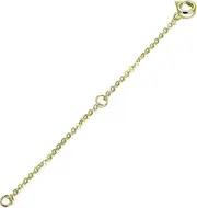 [Fooui] 14K Gold Chain Extender for Women, Yellow Gold/White Gold/Rose Gold Adjustable Gold Necklace Anklet EXtension Chain, Available in 2/3/4 Inch