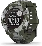 [Garmin] Instinct Solar, Camo Edition, Rugged Outdoor GPS Watch, Lichen Camo