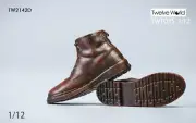 TW2142D: 1/12 TWTOYS Men's Brown Boots fit 6'' Crazy Figure MixMax TBLeague body