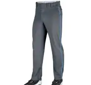 Champro Open Bottom Adjustable Lth Adult Mens Baseball Pants w/Light Blue Piping
