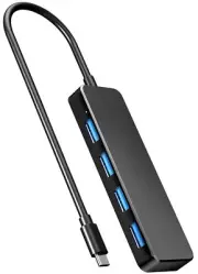 4 Port USB Splitter Hub Multiport Adapter Expander Charging for PC Laptop