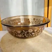 Pyrex 2.5L Friendship Birds Amber Brown 325 Clear Pyrex Corningware Prmotional