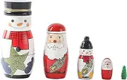 Russian Nesting Dolls | Set of 5 Nesting Russian Dolls Colorful and Atmospheric,Home Decor Products for Dining Table, Bedside, Computer Table, Coffee Table