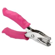 1/4" Single Hole Punch Handheld Hole Puncher with Grip Paper Puncher, Red