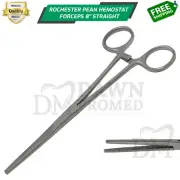 Hemostat forceps 8" Straight Rochester Pean Forceps Locking Clamps German Grade