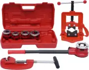 BSTP Ratchet Pipe Threader Kit Ratcheting Pipe Threading Tool Set Portable Manua