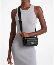 Michael Kors Bradshaw Extra-Small Leather Camera Crossbody Bag.❌Sale End 3/10